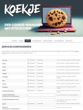 Koekje WordPress Screenshot