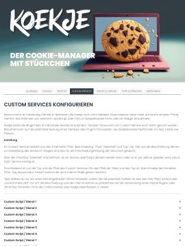Koekje WordPress Screenshot