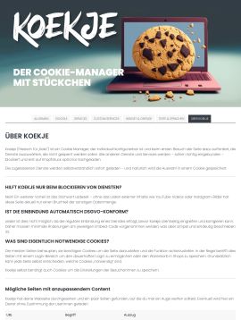 Koekje WordPress Screenshot