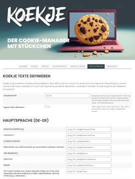 Koekje WordPress Screenshot