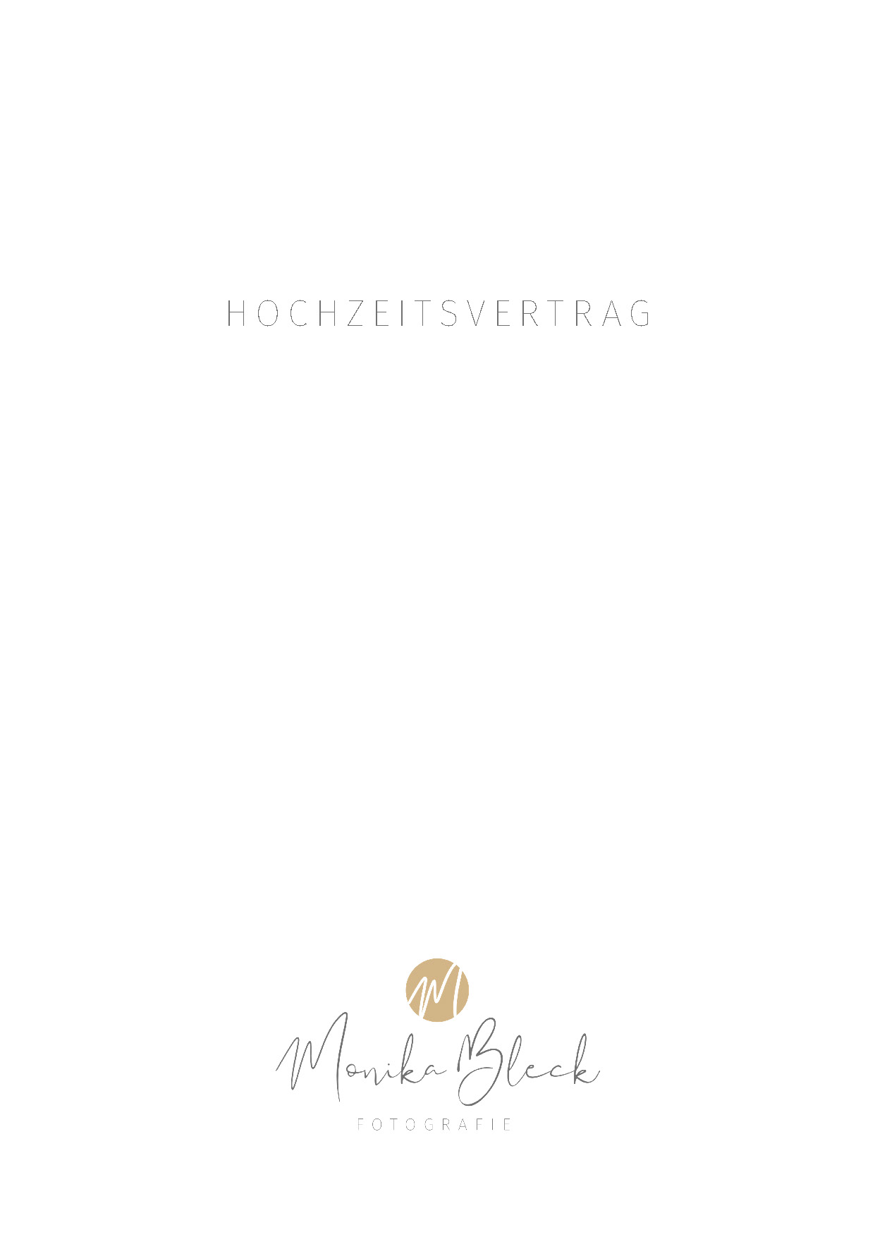 Vertrag Monika Bleck Fotografie