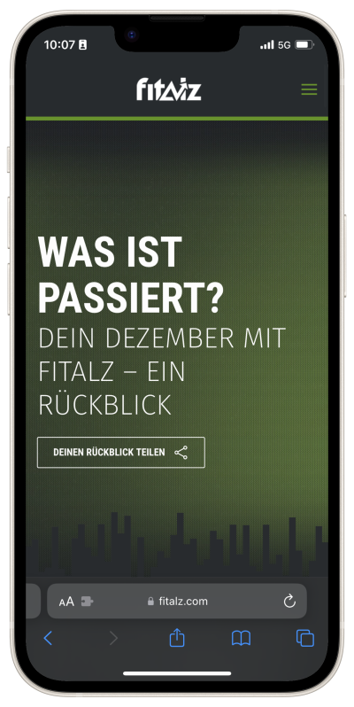 Fitalz Mockup iPhone